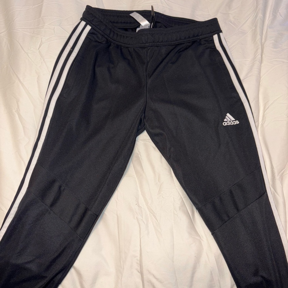 ADIDAS TIRO 25 ESSENTIALS TRAINING PANTS (Black with White Stripes)
